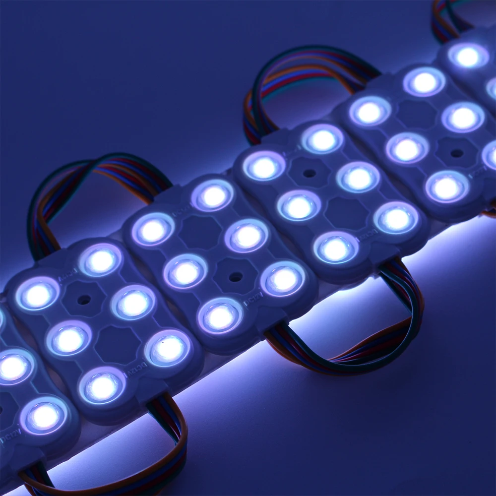 SMD5050 LED Modul light DC12V Waterproof IP65 Outdoor RGB Led Injection Module for advertising sign Light