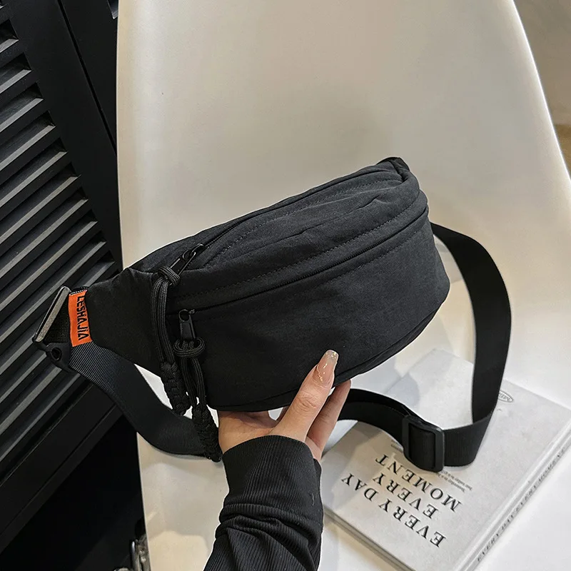 Unisex Waist Bags Waterproof Fanny Pack Nylon Mini Crossbody Bag Shoulder Mens Canvas Messenger Bag