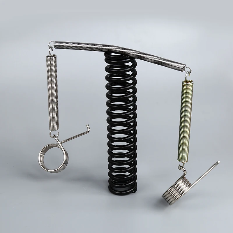 Zhejiang durable clamp spring stainless steel special-shaped hook spring electronic switch pull ring spring custom