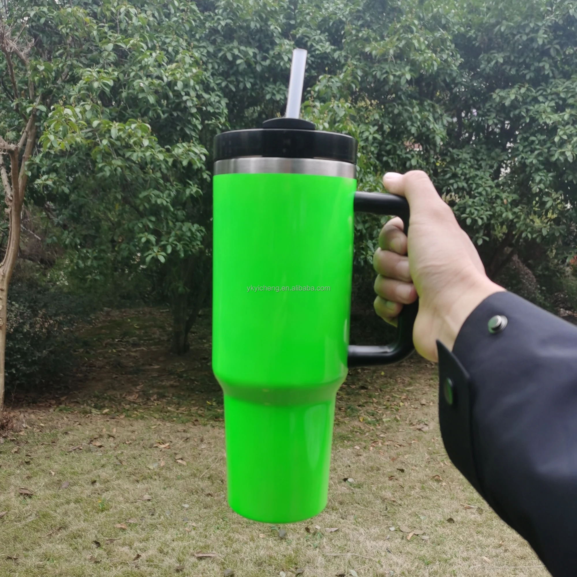 2024 Neon Pink Green Yellow Red Cups Blank Sublimation Neon Fluorescence 40oz hot selling Tumbler for Dye Sublimation Heat Press