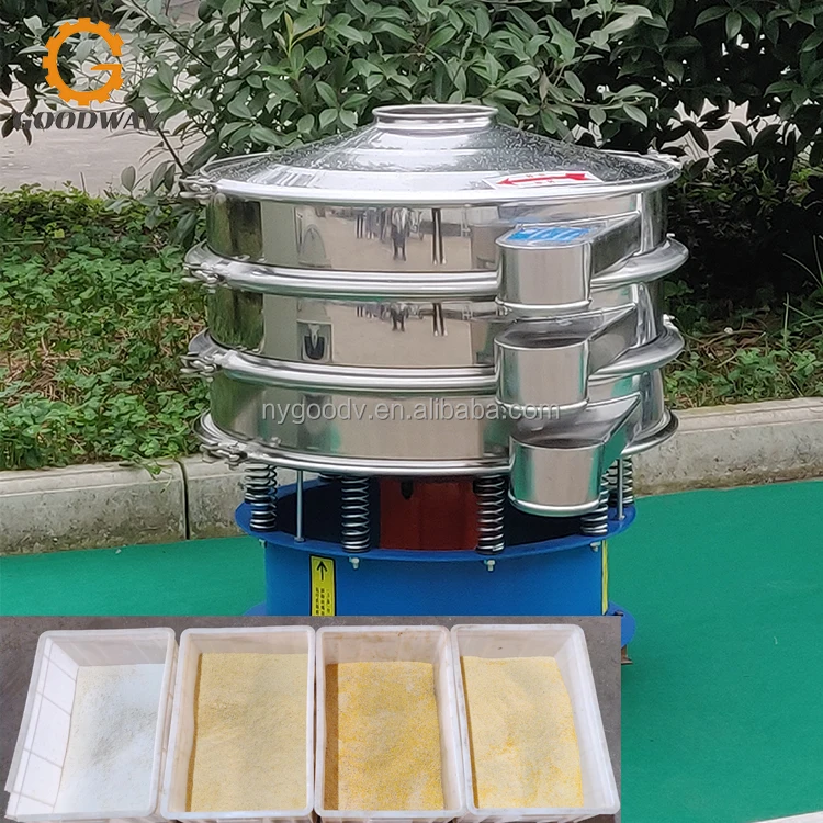 Electric Sieve Vibrator Rotary Vibrating Screen Sieve Vibrating Sieve for Cassava Garri Flour Sifting