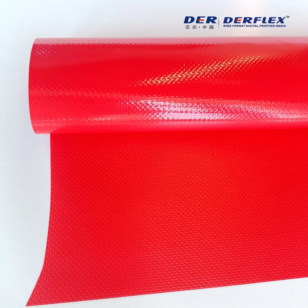 Waterproof UV Resistant 610GSM 1-5m Width Polyester PVC Coated Fabrics Tarpaulin for Tent