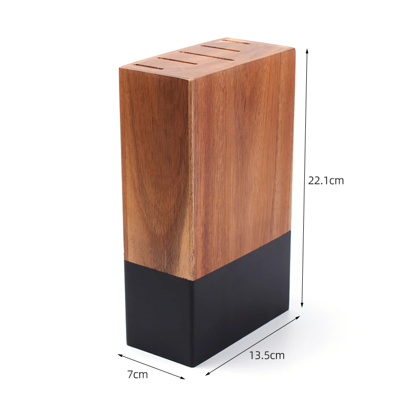 high quality wood universal  block knife set magnetic knife block without knives