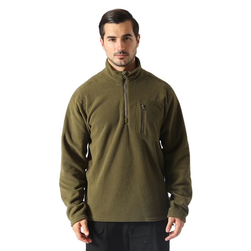 Мужская Осенняя уличная модная камуфляжная куртка с круглым воротником флисовая куртка