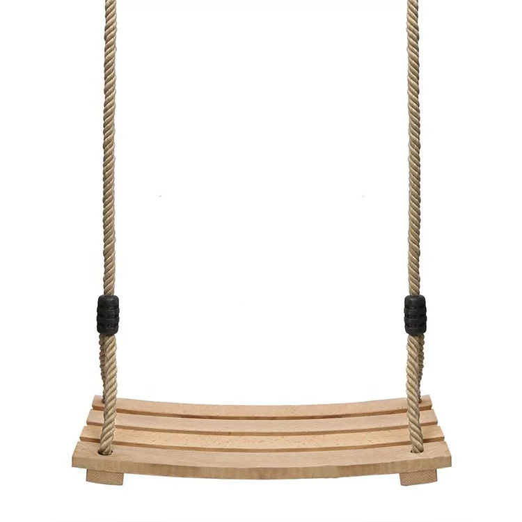 
perfect choice Indoor Outdoor security comfortRope Wood Tree Swing Seat for Children Adult 