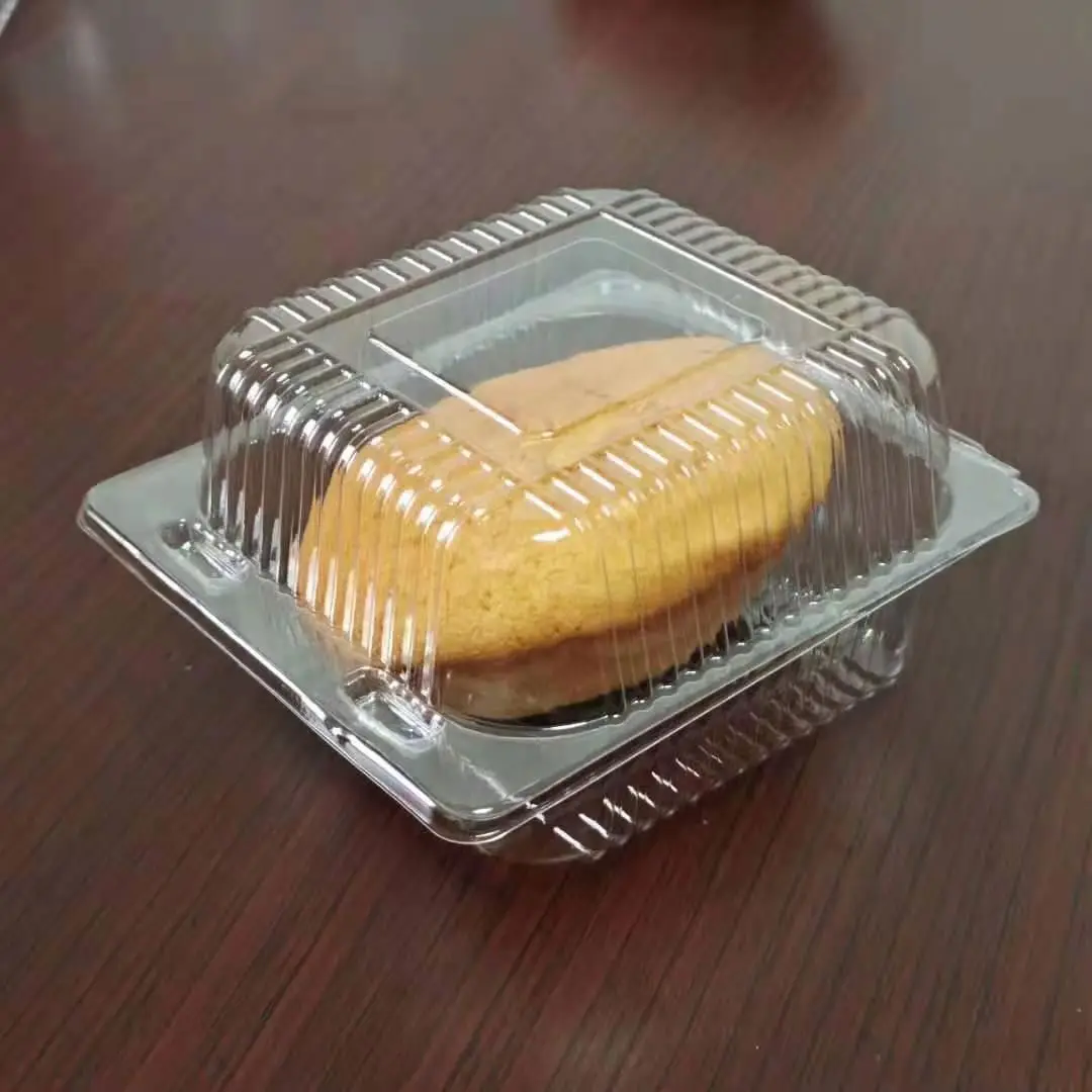 Transparent Take Away Food Box Packaging Plastic Containers Manufacture Cake Container