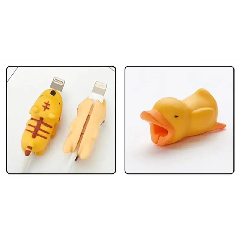 Animal Bite USB Cable Protector Cable Organizer Data Line Management Charging Safe Protection Cable Winder For iPhone