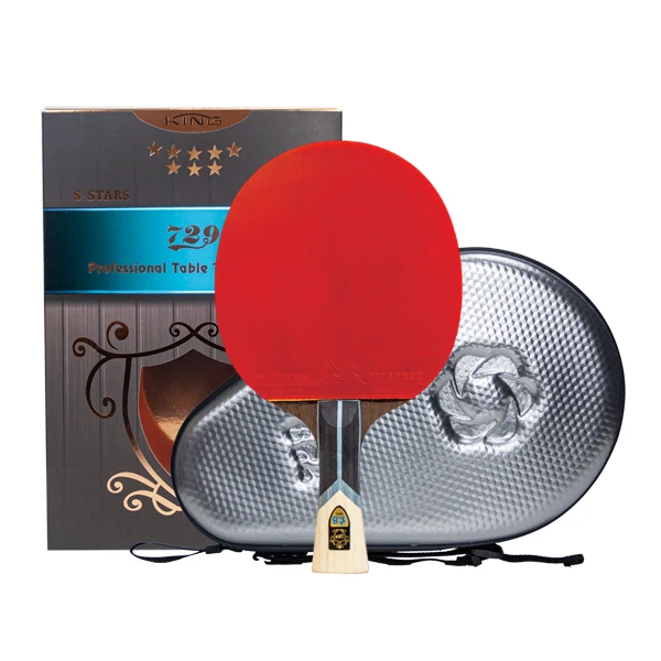 top quality pimples in ITTF approved rubber 729 friendship king gold 8 star table tennis pingpong racket paddle bat