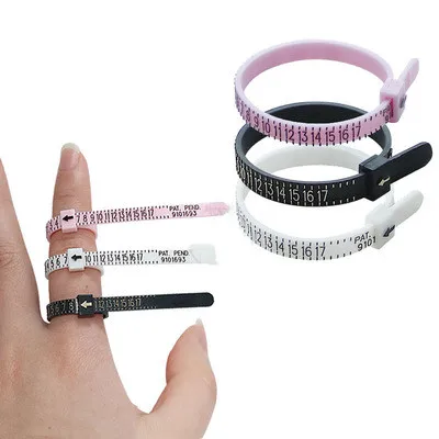 Аксессуары Yiwu, ювелирные изделия, пластиковое кольцо Sizer EU UK USD, измеритель для пальцев для женщин/мужчин и детей