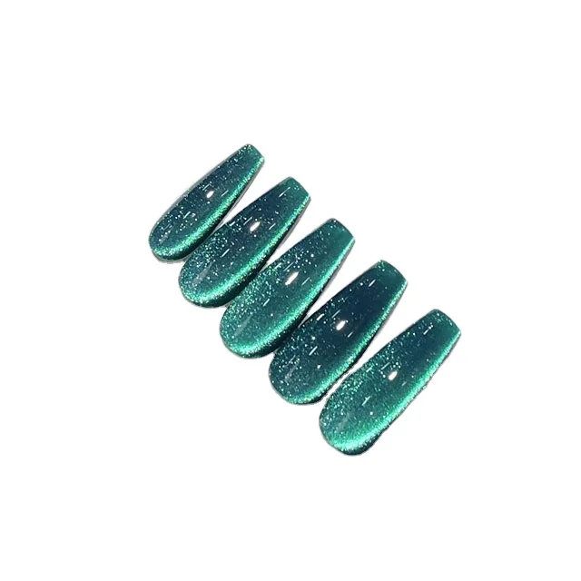 UOMEEI Universal Colorful Cat Eye Glue Super Shiny Laser Cat Eyes Magnetic Gel Nail Polish Rainbow Eco-friendly UV Gel