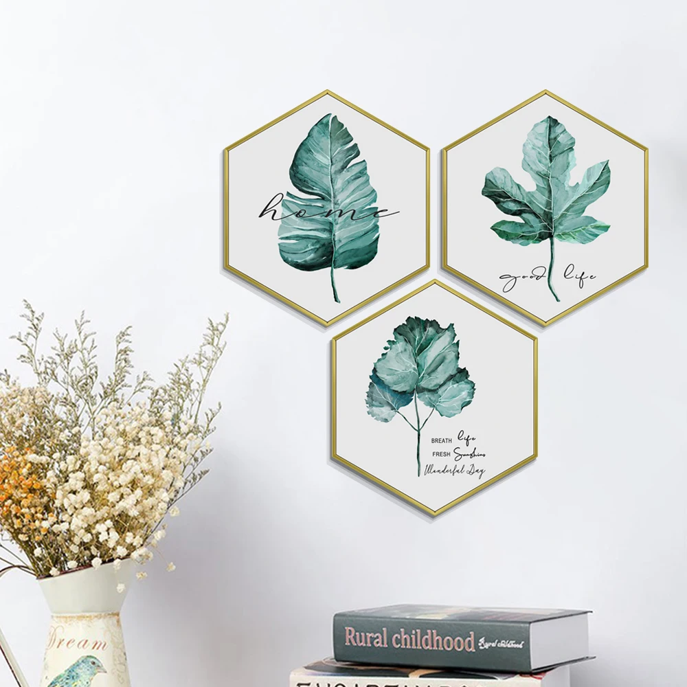 Specially Customized MDF Wooden Hexagonal Picture Photo Frame For Home Decoration
