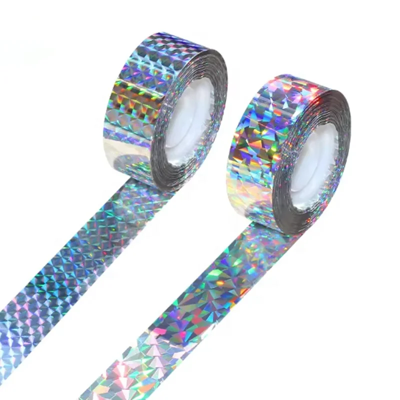 DYS OEM ODM Repeller Ribbon Sliver Laser Bird Repellent Two Sides Silver Pet Scare Tape