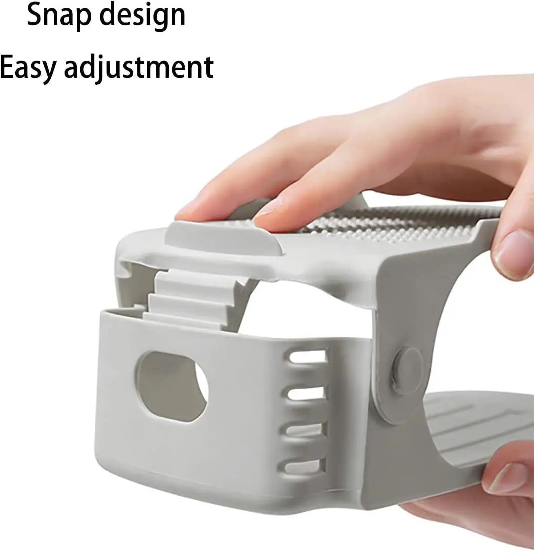 Shoe Slots Organizer Shoe Organizer for Closet Adjustable 4 Level Space Saver Double Deck Shoe Rack Holder for Closet