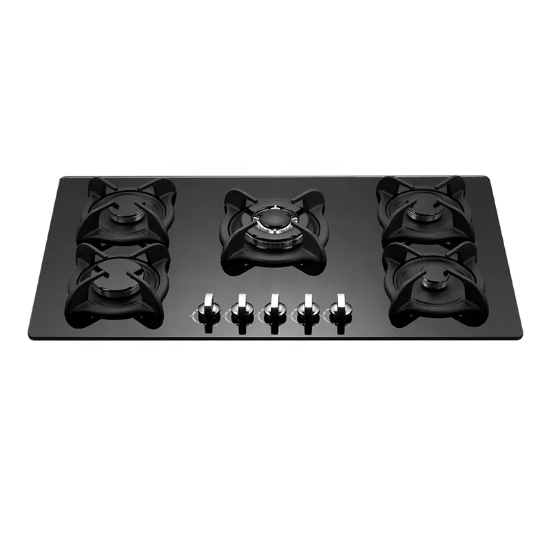 Энергосберегающая долговечная газовая плита с 5 горелками
