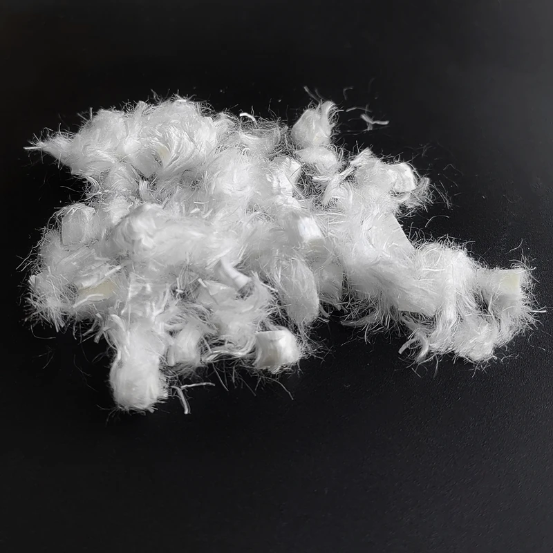 High Performance 1.67D UHMWPE short cutting fiber  12mm high tenacity polyethylene fiber for concrete UHPC ECC