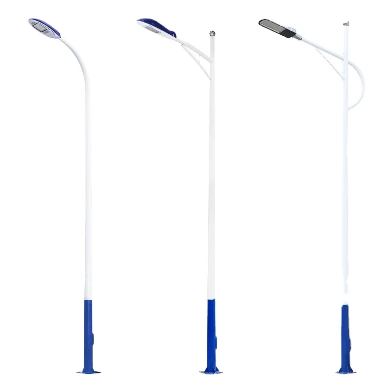 Tuofa горячее цинкование стальной уличный фонарный столб на солнечной батарее