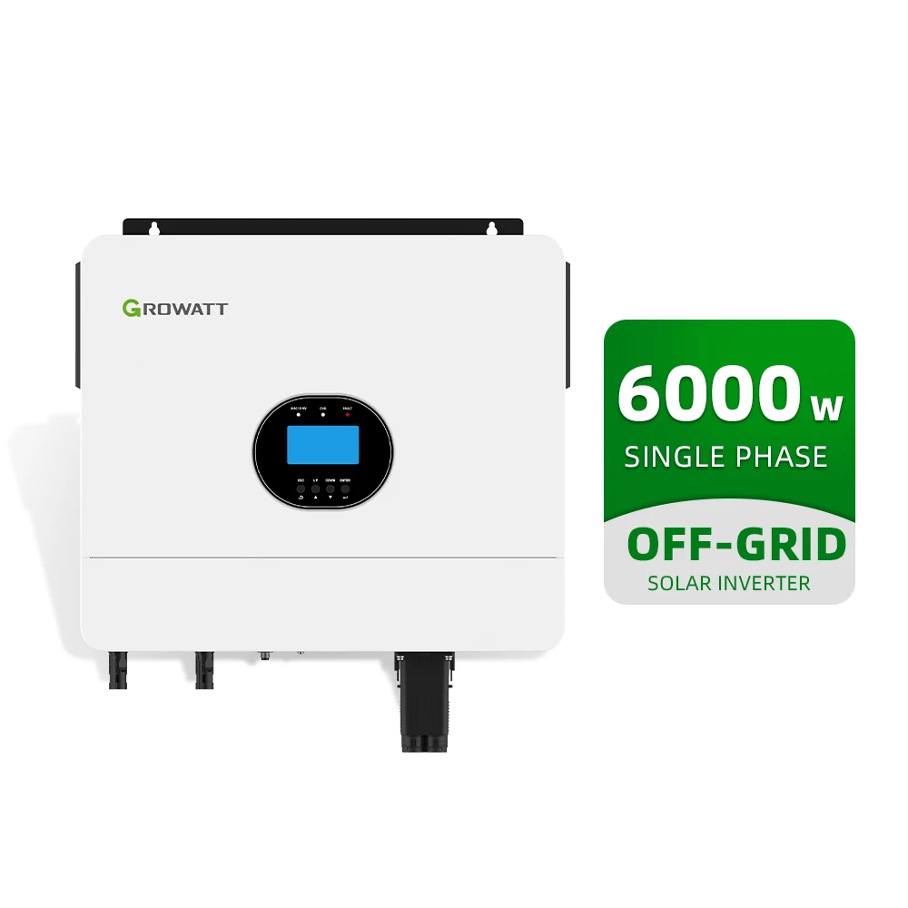 SPF 6000ES PLUS Growatt Solar MPPT Inverter 6KW Inverter Solare Ibrido Off Grid Doppio MPPT Inverter
