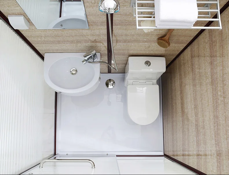 
Prefab Modular Bathroom Pod With Portable Bathroom Shower Cabin Stall 