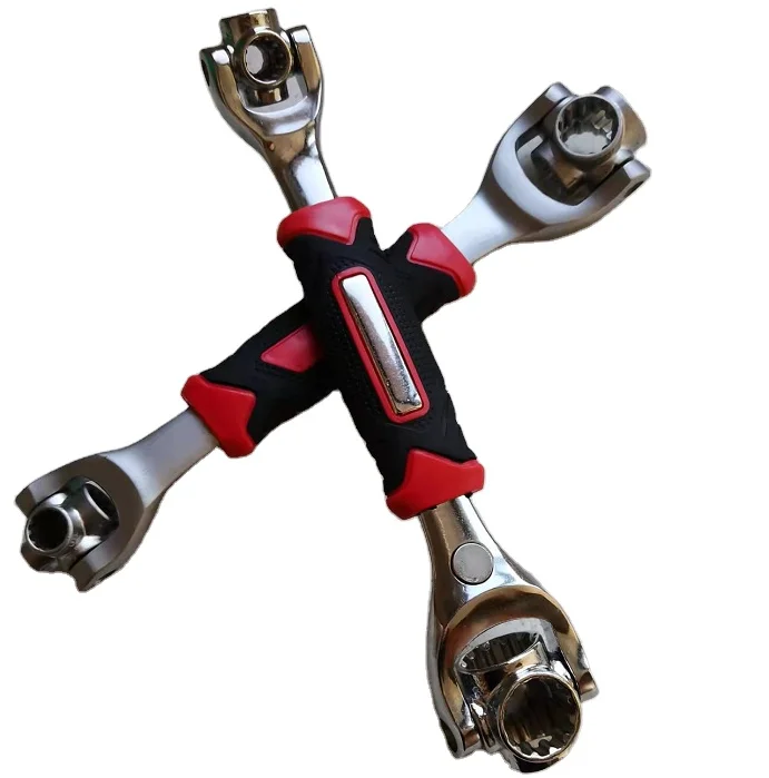 48-in-1 Socket set Wrench with Rubber Handle 360 Degree Rotating Head Any Size Standard Spanner Tool