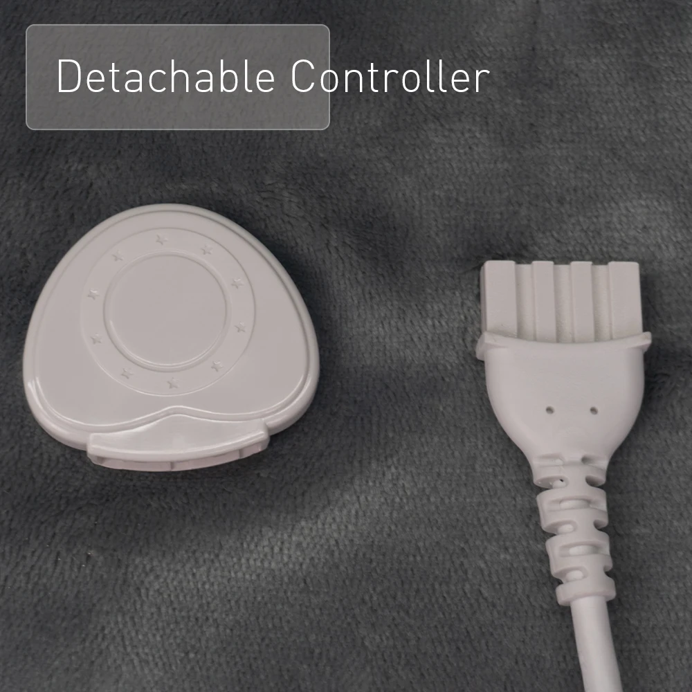 Safe 24V low voltage super cosy fleece 9 heat settings electric under blanket