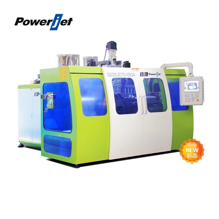 Powerjet Fully-electric plastic bottle blowing making jerry can 5l 20l extrusion blow molding machine for jerrycan
