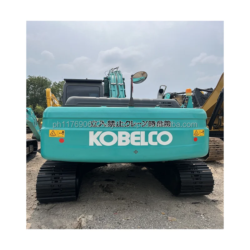 Health condition earth-moving used Kobelco excavator for sale Sk200-8 Sk200-6 low hours with engine Hino J05E SK200