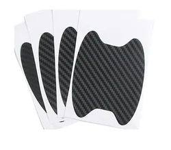 4 шт./компл. автомобильные дверные ручки защитные наклейки украшения из углеродного волокна устойчив к царапинам крышка авто ручка защитная