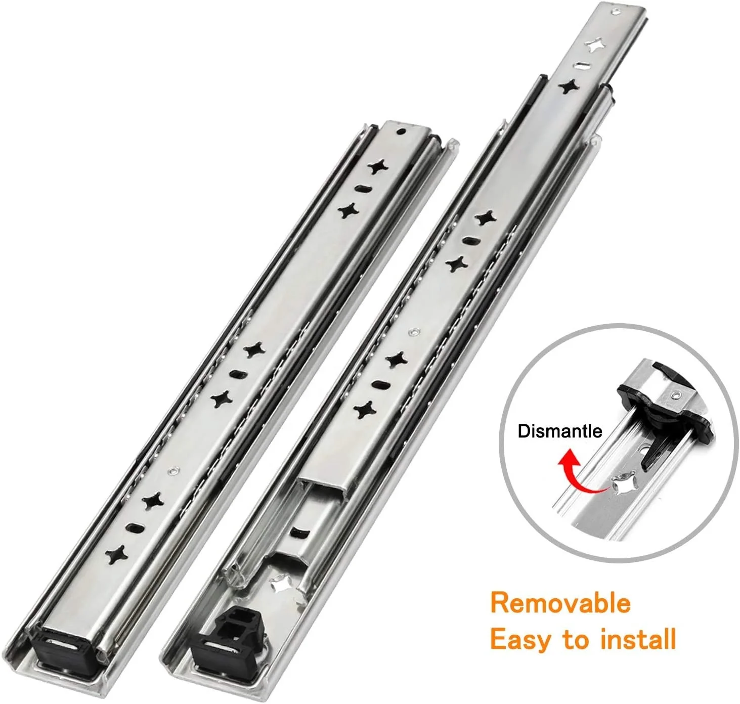 SNEIDA drawer guide heavy weight 800mm heavy duty runners 120kg capacity sliding telescopic channel for camper