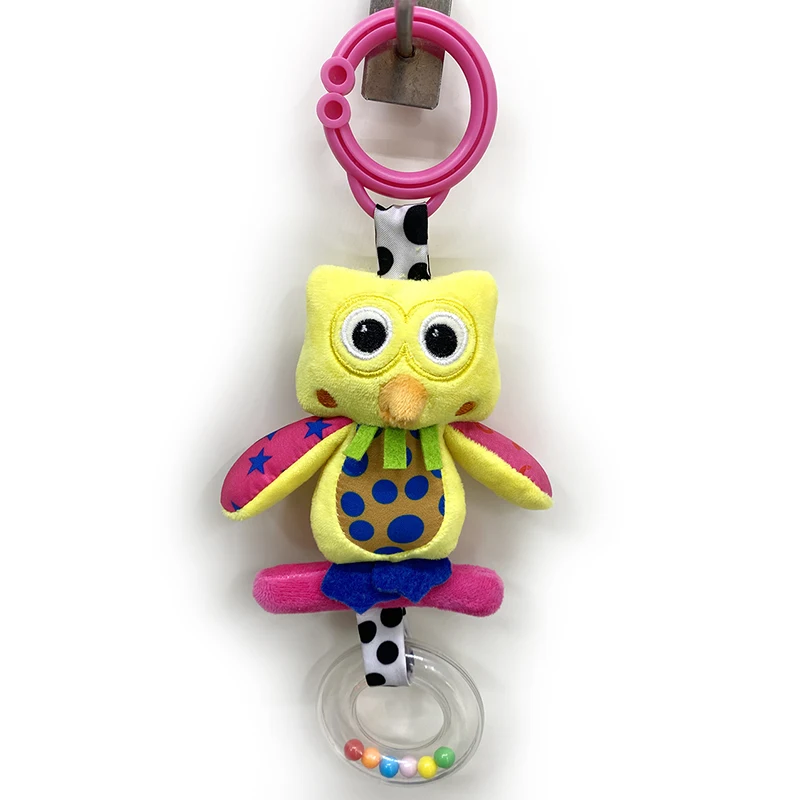 babyfans  new design baby stuff toys cartoon animal owl hanging stroller toys for babies