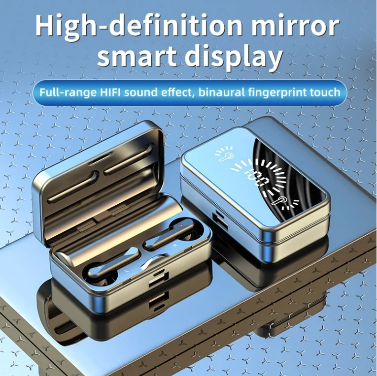 Наушники-вкладыши HD Mirror S20 TWS Беспроводные водонепроницаемые Игровые наушники с супербасами Led-дисплей Звук Hi-Fi