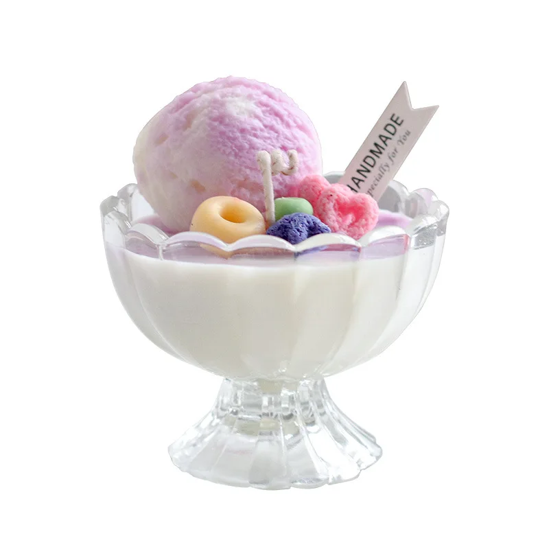 120ml 150ml Flower Shape Clear Ice Cream Glass Cup Creative Glass Bowl Milkshake Cup for Yogurt Salad Fruit Sorbets Glass Luxury