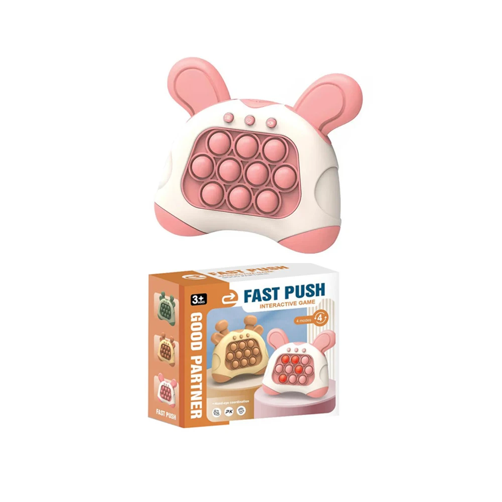 Education Toy Electrico Fabrica Quick Press Light Up Button Fast Push Bubble Creative Pop Toys