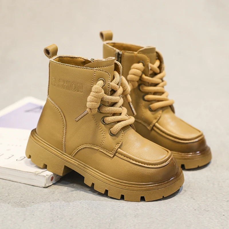 Hot Sale Spring Autumn Children Casual Martin Boots Baby Boys Leather Boots For Children Popular