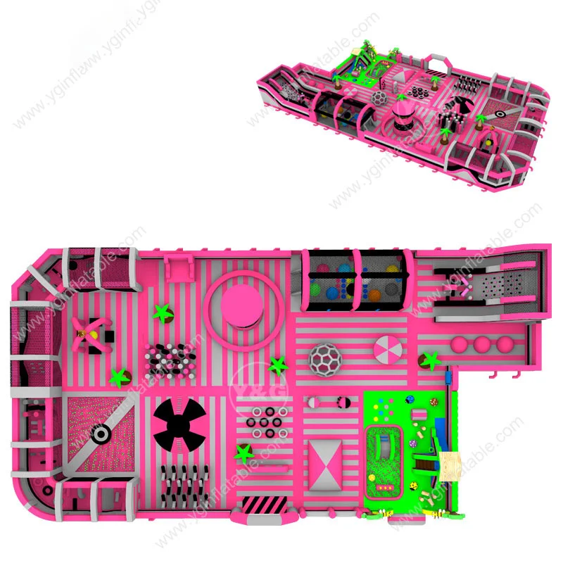 Y&G OEM inflables Amusement theme Park Durable and non deformable big inflatable park inflatable sports theme park