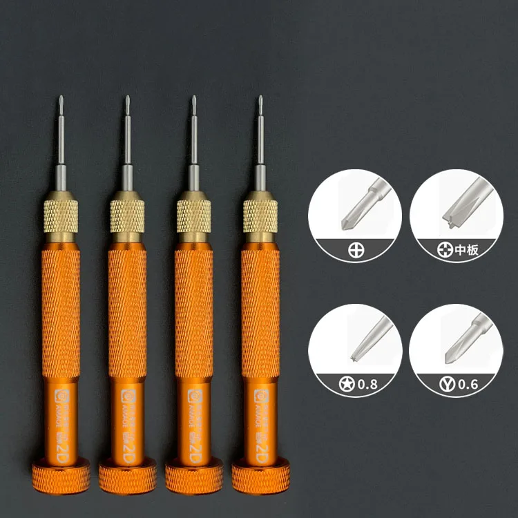 2D S2 Alloy Steel Hand Repair Tool 0.8/2.5/1.5/Y0.6 Magnetic Steel Screwdriver Kit For Mobile Iphone Series Repair Tool