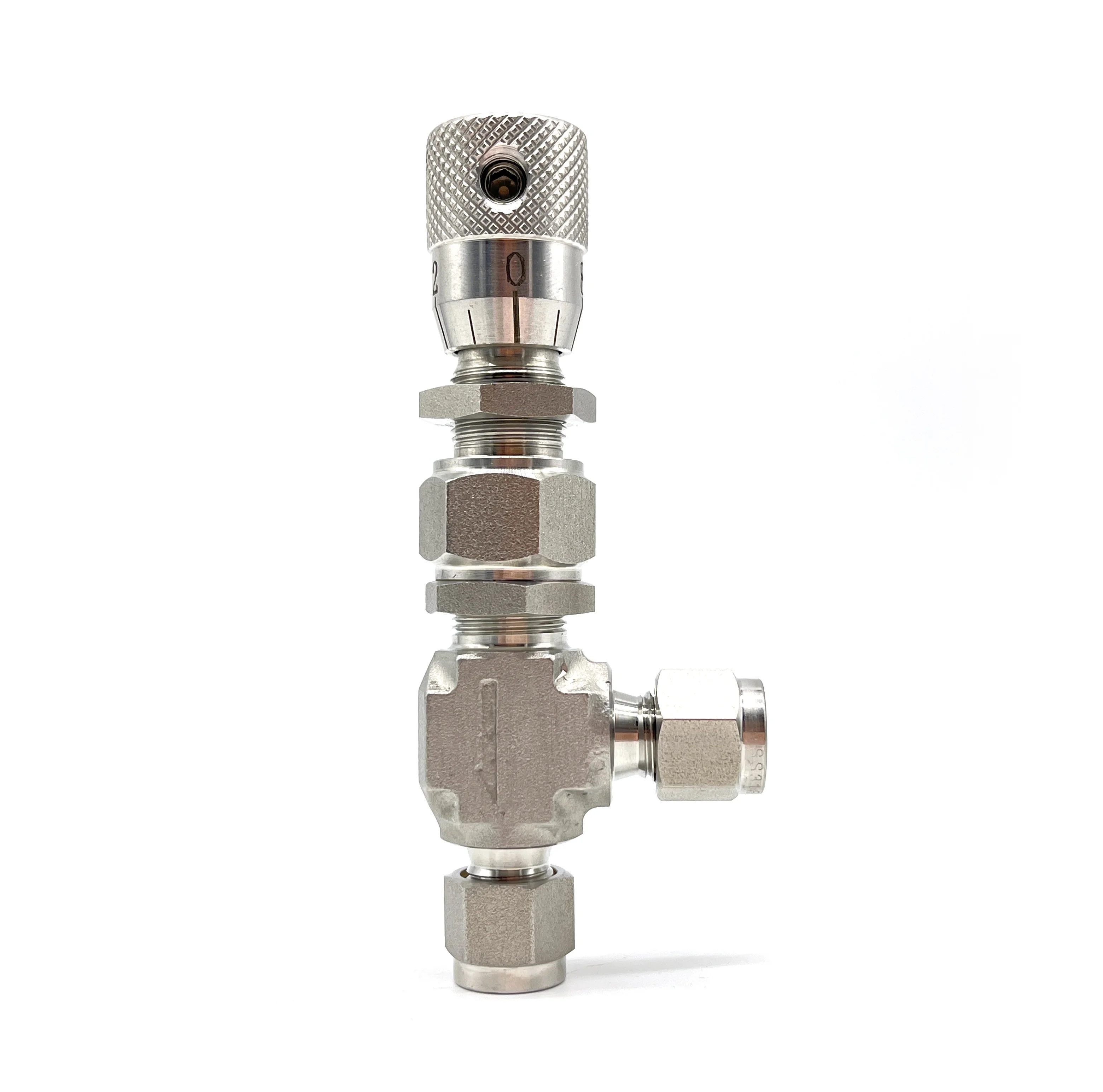 Hydraulic micro metering valve air flow swagelok type needle valve v meter pressure fuel water meter valve