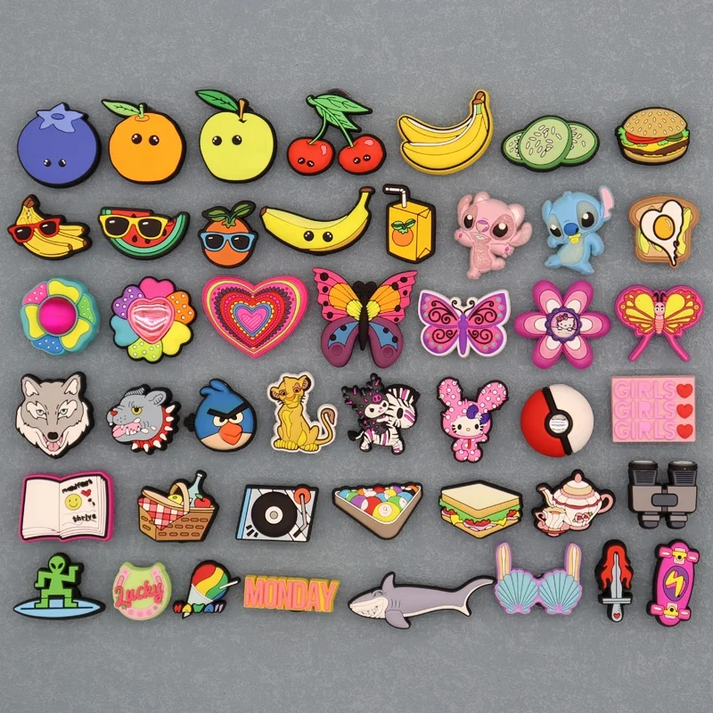 Cartoon animal designer 3D croc charms wholesale custom croc charm rubber Shoe Charms