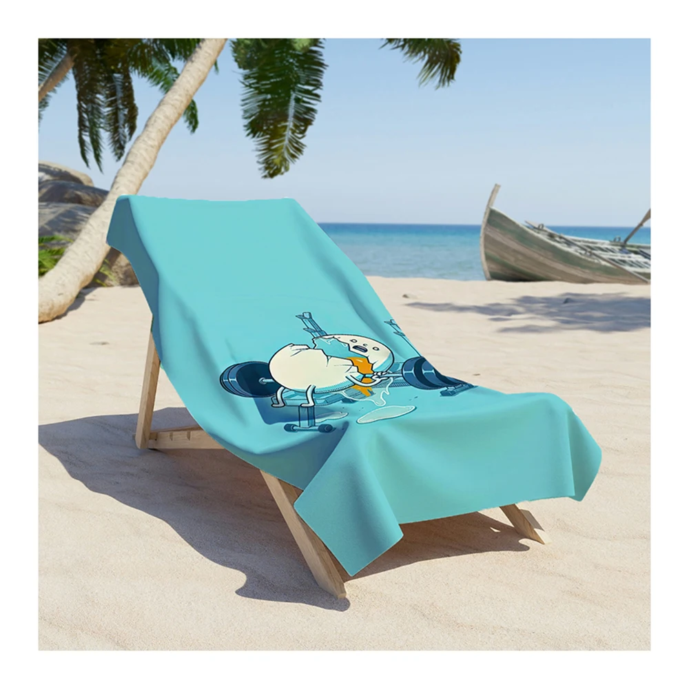 Beach Towel Blanket Custom Logo Beach Towel Summer Quick Dry Microfiber Polyester Printed Geometric 3D Digital Printing 1 PCS