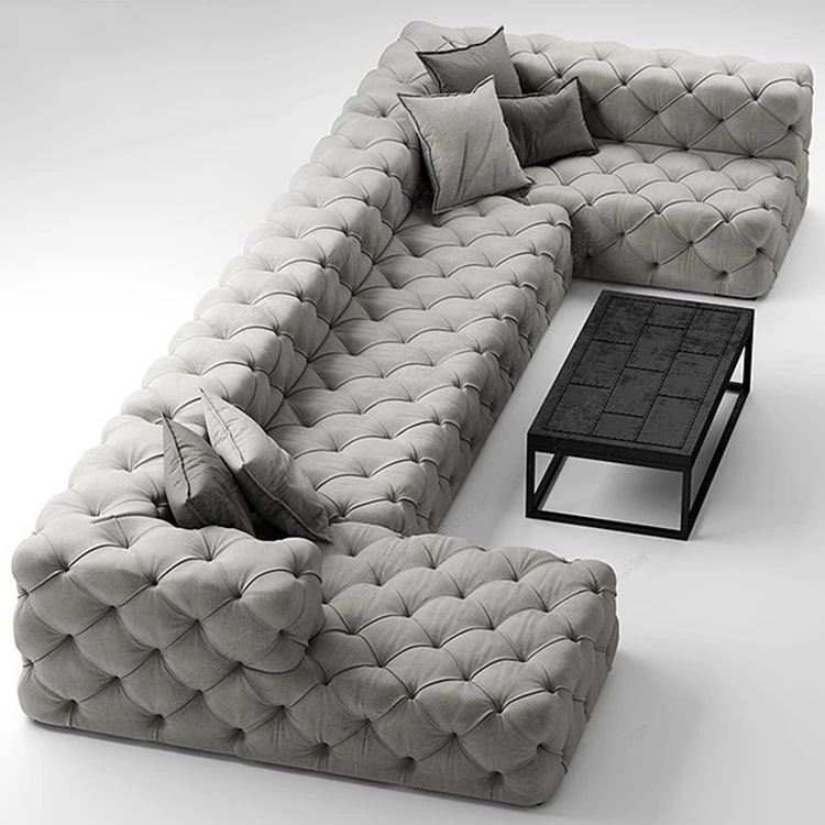 Elegant Sitting Room Recliners Furniture Set Combinable Couch Design U Shape Corner Velvet Living Room Sofa Provide catalog