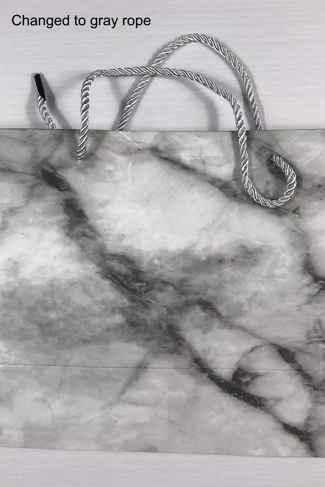 Custom Logo Marble Pattern Portable Simple Clothing Gift Shopping Paper Bag
