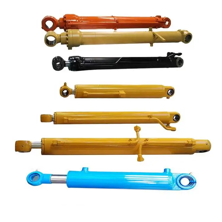 Custom excavator tractor loader dump truck trailer piston cheap single double acting small mini lift hydraulic cylinder