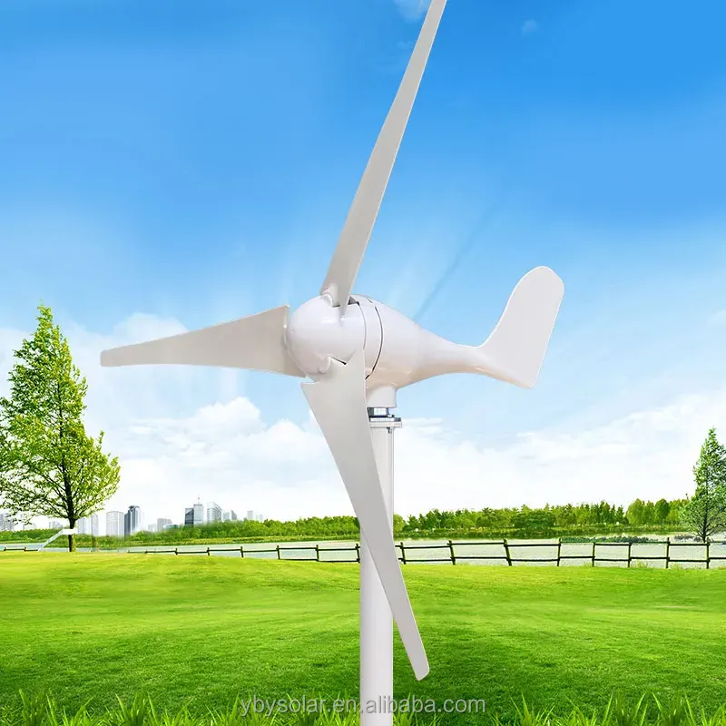 New 3kw 48v horizontal wind turbine for home use, wind generators with long blades