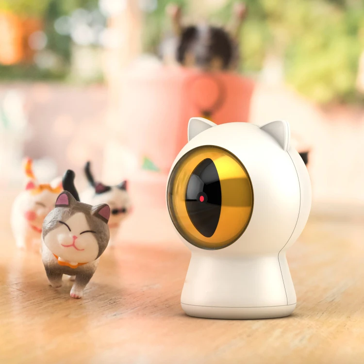 Popular Usb Charging Creative Funny Cat Training Laser Toy with Smart Rotating