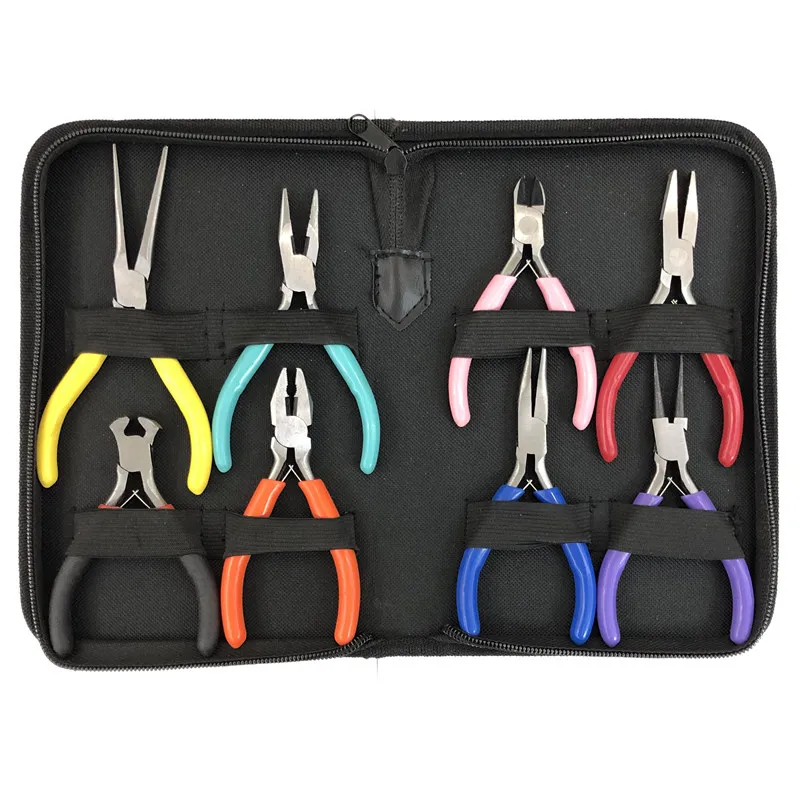 Jewelry tools color 8-piece set mini pliers jewelry pliers