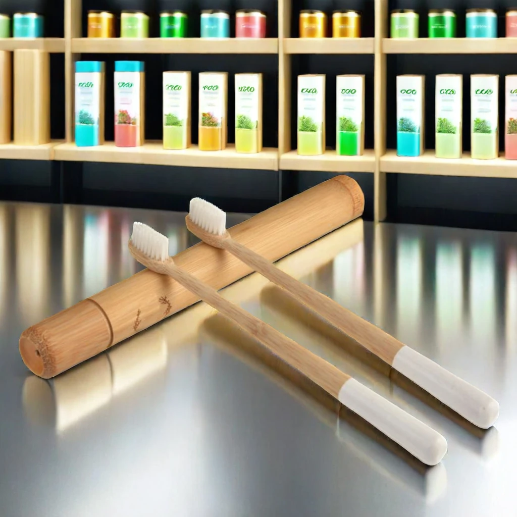 Toothbrush Set Eco-friendly Biodegradable Bamboo Toothbrush Bamboo Tooth Brush Charcoal Bambo Bambu Bamboo Toothbrush