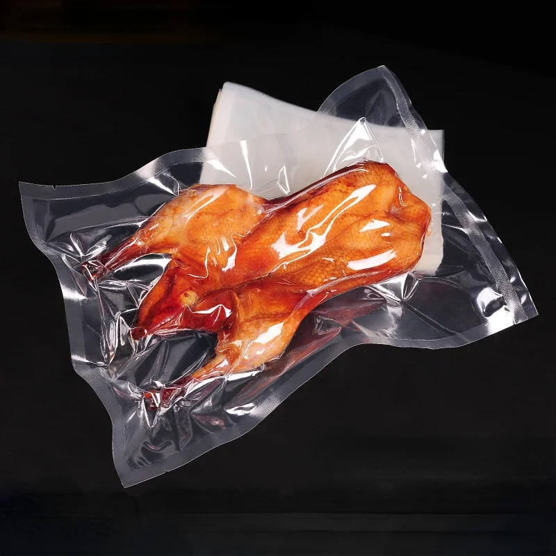 Custom Freshness Preservative Heat Seal Plastic Embossed Vacuum Embossed Textured Vacuum Seal Storage Food Packaging Bag