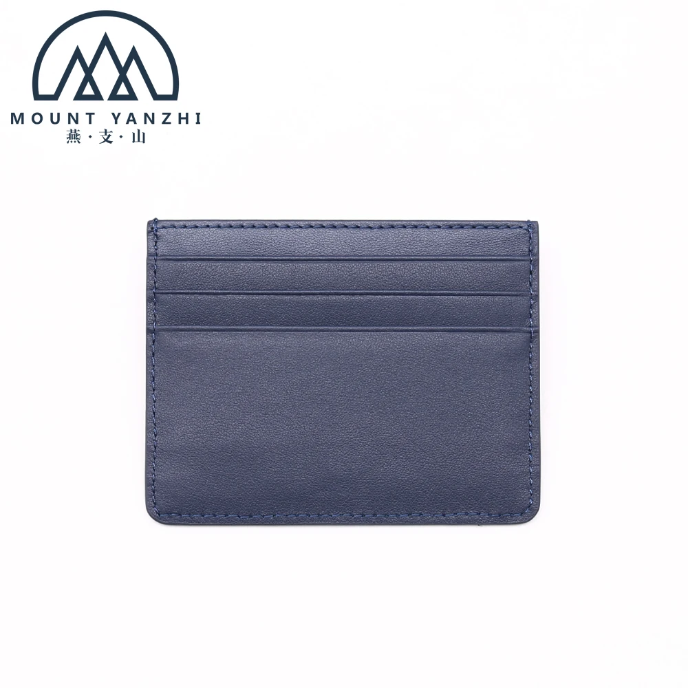 Высококачественный бумажник из натуральной кожи RFID блокирующий держатель для карт с 3 слотами для карт тонкий Пользовательский логотип зажим для денег продукт для MOQ