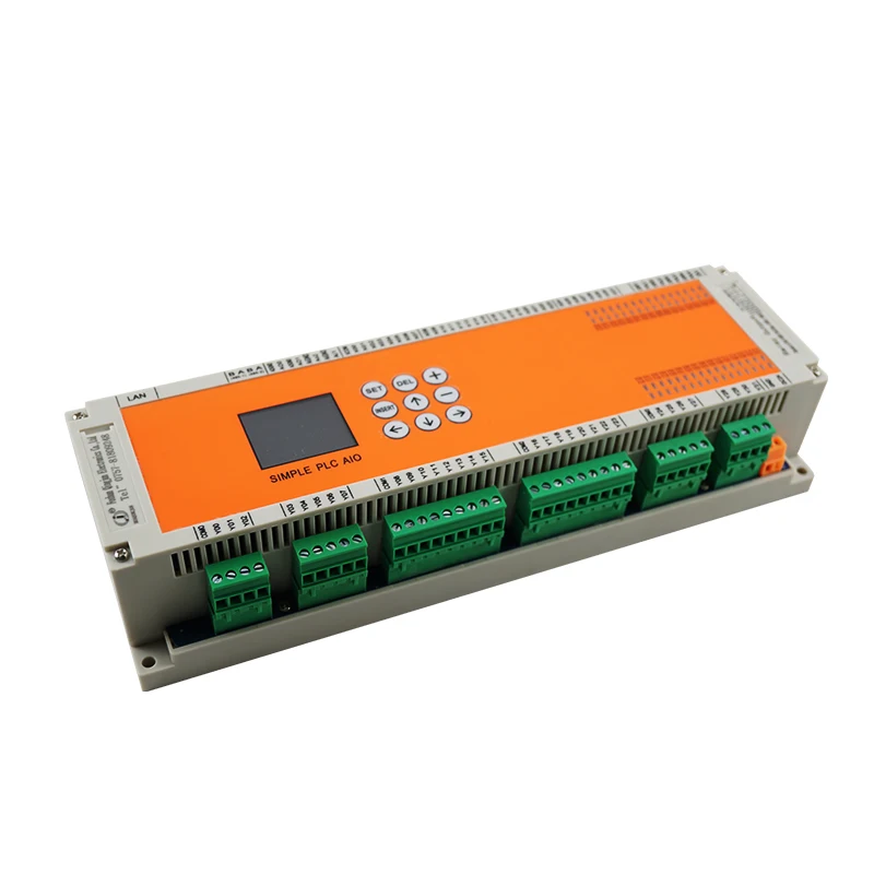 Huaqingjun 32 Inputs 32 Outputs Transistor Output PLC 6W Modbus RTU Programmable Logical Control DC24V PLC with RS485 for Meter