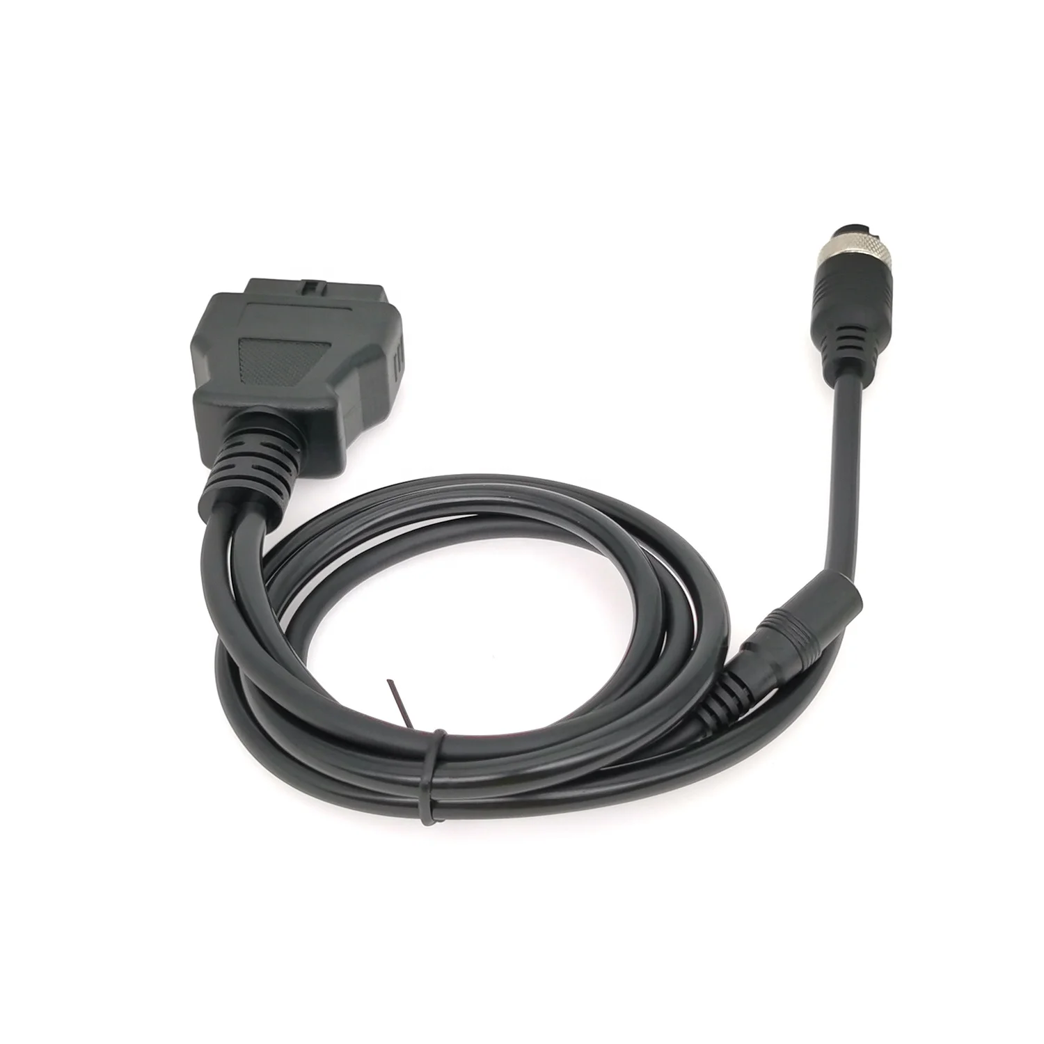 Custom Male Female OBD Connector to GX16 7Pin 8Pin Cable With DC Jack Barrel