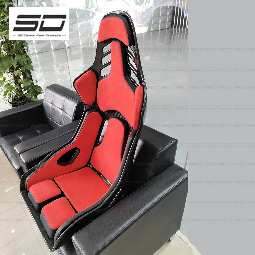 High Quality Dry carbon+alcantara Bucket Seats  Interior Seats   For all model race cars
